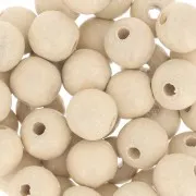Wooden round beads 8mm Natural x20