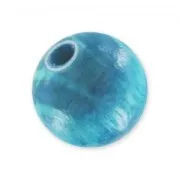 Wooden round beads 8mm Turquoise  x20
