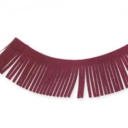 Ultra Suede Ribbon fringes  28mm Bordeaux x1,6m