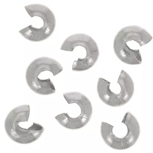 4 mm Crimp beads - 304L Stainless Steel x20