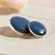 15mm Metal sewing button with tail - Atelier Brunette Dotty - River x1