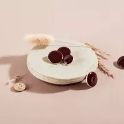 15mm Metal sewing button with tail - Atelier Brunette Dotty - Rust x1