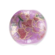 Ceramics rounds 14mm Purple x1