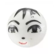 Ceramics round 14mm White Face x1