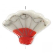 Ceramics 19x14mm Beige/Red x1|raw }}