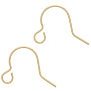 10mm Gold filled Earwires x2