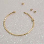 2.2mm Gold filled Bracelet with unscrewable balls x17.5cm