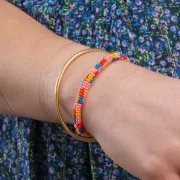 2.2mm Gold filled Bracelet with unscrewable balls x17.5cm