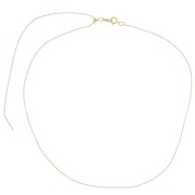 1.1mm Gold filled cable mesh adjustable choker x57cm