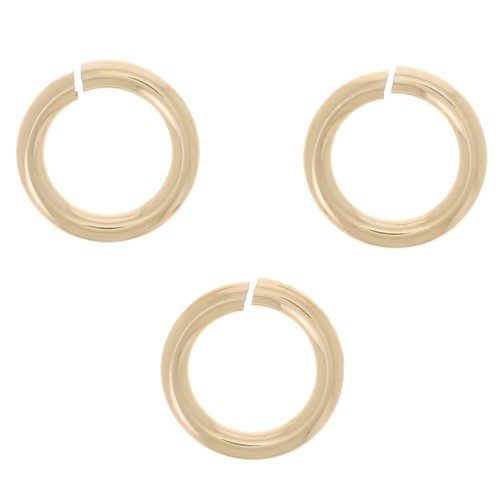 5x0.8mm Gold filled Open jump rings x10