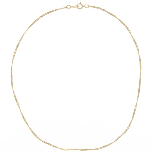 1.6mm Gold filled Singapore mesh choker x41cm