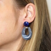 12mm Disc Earstuds with open clasp - Fine Gold Plated x2