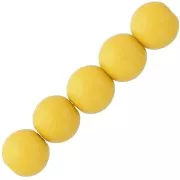 4mm Opaque resin bead - Ochre x15