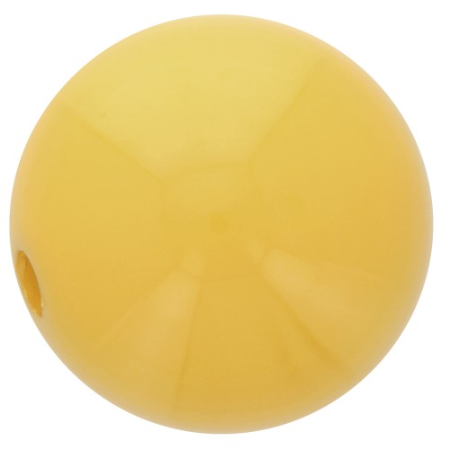 14mm Opaque resin bead - Ochre x1