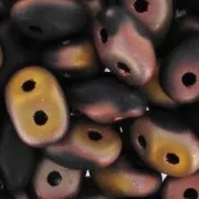 SuperDuo 2.5x5mm Matte Apollo Jet x10g