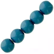 4mm Opaque resin bead - Pigeon Blue x15