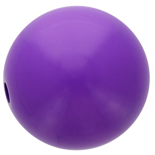 14mm Opaque resin bead - Purple x1