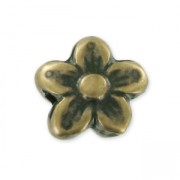 Flower 10x9mm Bronze tone x1