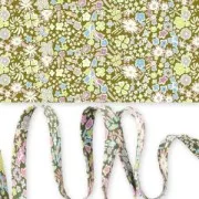 Bias ribbon Liberty Kayoko Olive x 1m
