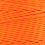 Braided nylon thread 1.1mm Orange Fluo x1m