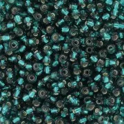Preciosa Seed beads 9/0 2.5 mm - Emerald Silver Lined x20g