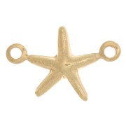 12x8mm Gold filled Starfish connector x1|raw }}
