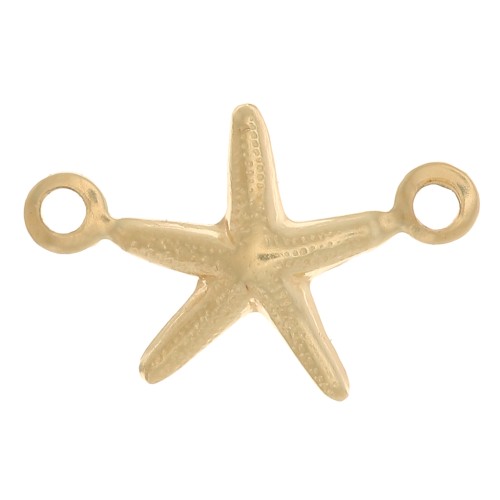 12x8mm Gold filled Starfish connector x1
