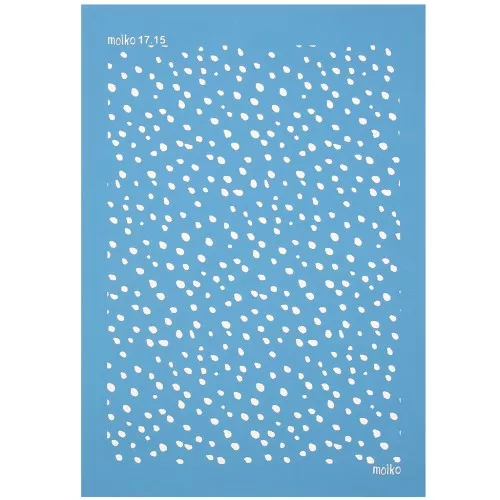 74x105mm Moiko Silk Screen for Polymer clay - Snow pattern 17.15 x1
