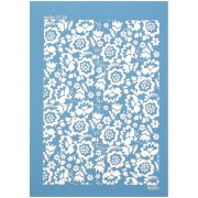 74x105mm Moiko Silk Screen for Polymer clay - Hellebores pattern 17.22 x1