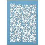 74x105mm Moiko Silk Screen for Polymer clay - Hellebores pattern 17.22 x1