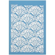 74x105mm Moiko Silk Screen for Polymer clay - Tulip Bouquet Design 17.28 x1|raw }}