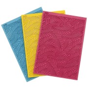 97x68mm Moiko texture plate for polymer clay - Jungle leaf pattern 7.21 x1