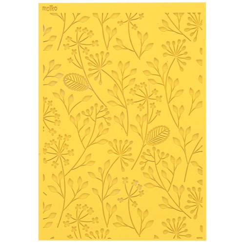97x68mm Moiko texture plate for polymer clay - Flower 9.16 x1