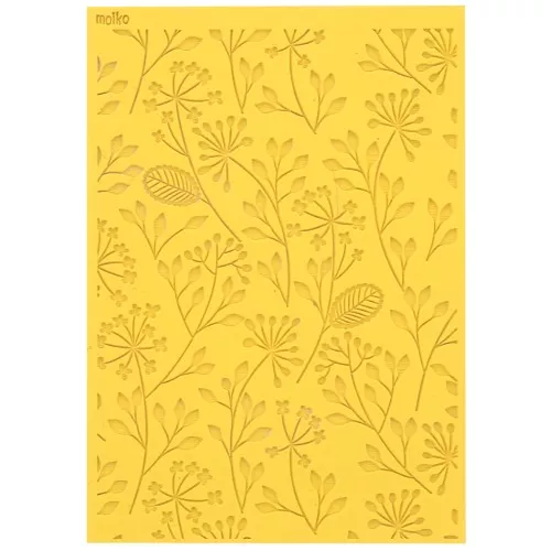 97x68mm Moiko texture plate for polymer clay - Flower 9.16 x1