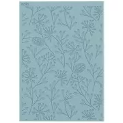 97x68mm Moiko texture plate for polymer clay - Flower 9.16 x1