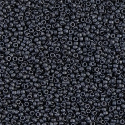 Miyuki Seed Beads 15/0 2065 - Mat Metallic Slate x8g