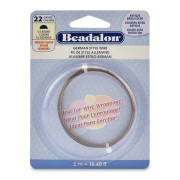 0.64 mm Half-Round Copper Wire - German Style Wire - Antique Brass x5m