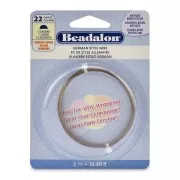 0.64 mm Half-Round Copper Wire - German Style Wire - Antique Brass x5m