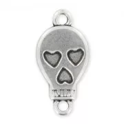 spacer skull 23x11,5 mm Antique Silver Plating x1