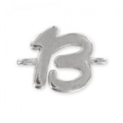 spacer Number 13 15x21 mm Antique Silver Plating x1|raw }}