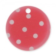 Printed Sequin 20mm Polka-dot Red x1|raw }}