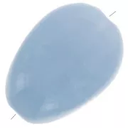 Irregular flat 18x13 mm acrylic beads - Blue Grey Marbled x10