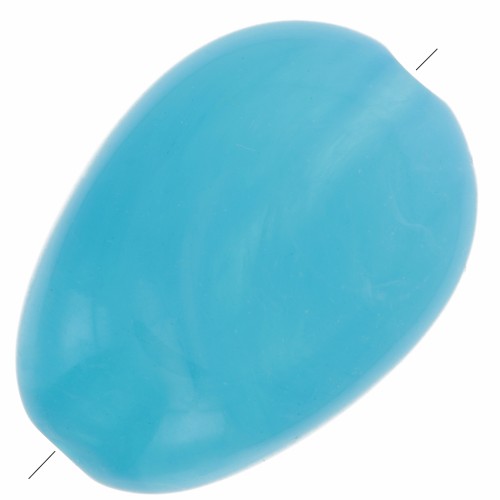 18x13mm Flat irregular acrylic beads - Marbled Blue x10