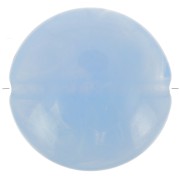 22mm Round flat acrylic beads - Marbled Grey Blue x6