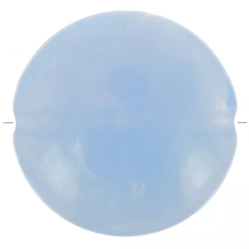 22mm Round flat acrylic beads - Marbled Grey Blue x6