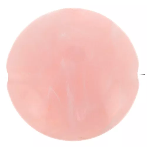22mm Round flat acrylic beads - Marbled Pink Peach x6
