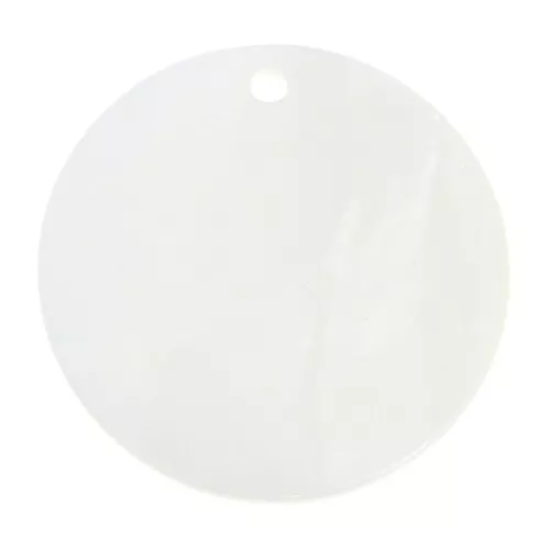Mother-of-Pearl round sequin 30mm Natural x1