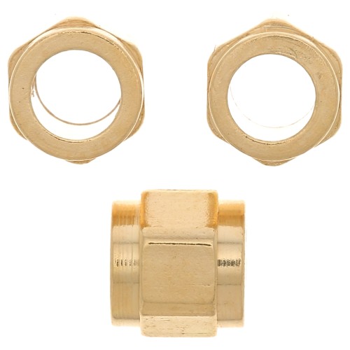 5x5mm 925 Sterling Silver Nut effect bead with large hole - Fine Gold Plated x1