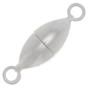 6mm 925 Sterling Silver Oval Magnetic Clasp x1