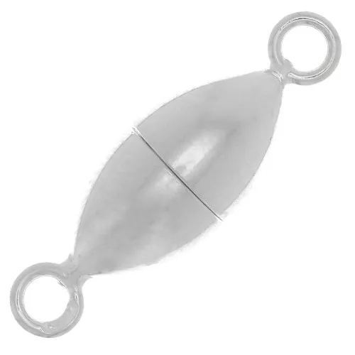 6mm 925 Sterling Silver Oval Magnetic Clasp x1